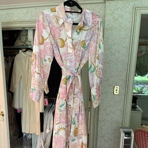 Maxi shirt dress with sash